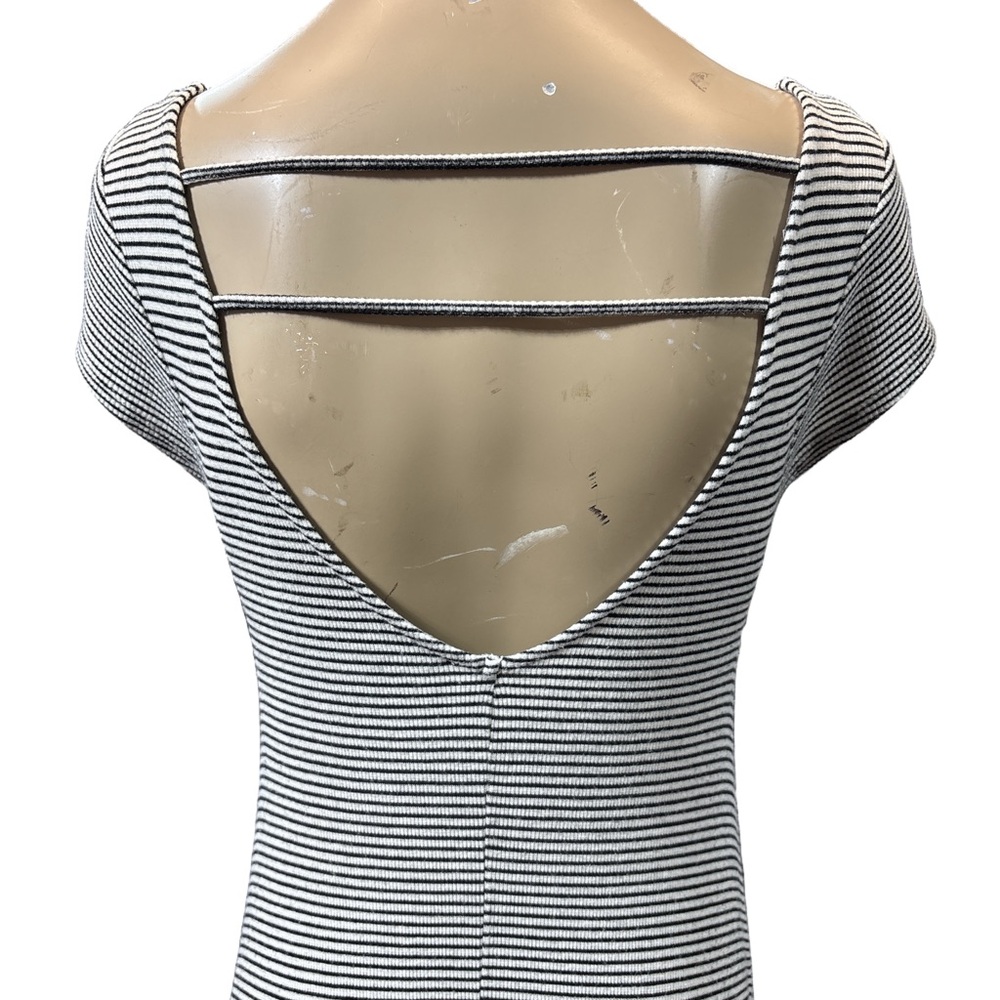 American Eagle Striped flare dress